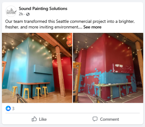 Before and After Social Media Example